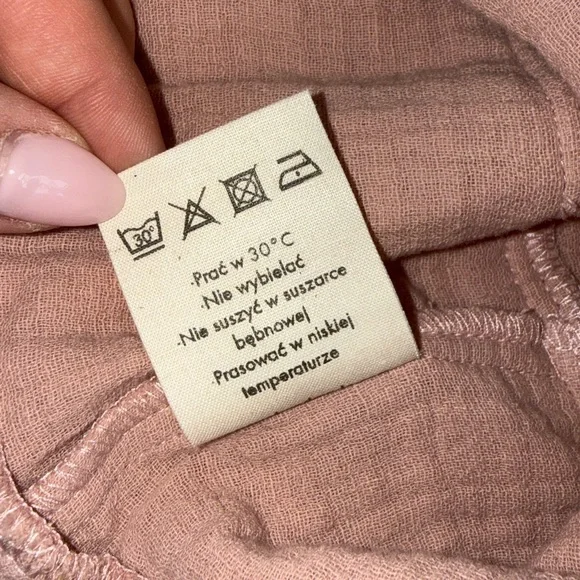 Pink Ruffled Kids Dress custom handmade in poland 100% organic cotton 2T 18-24 m - Picture 10 of 14